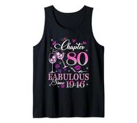 Chapter 80 Fabulous EST 1946 80th Birthday Queen Diamond Tank Top