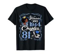 Chapter 81 Fabulous Since 1944 81st Diamond Birthday Queen T-Shirt