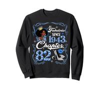 Chapter 82 Fabulous Since 1943 82nd Diamond Birthday Queen Sweatshirt