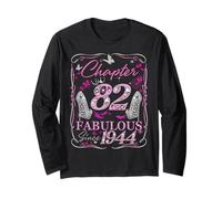 Chapter 82 Fabulous Since 1944 High Heel 82nd Birthday Women Long Sleeve T-Shirt