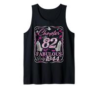 Chapter 82 Fabulous Since 1944 High Heel 82nd Birthday Women Tank Top