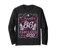 Chapter 86 Fabulous Since 1939 86th Diamond Birthday Queen Long Sleeve T-Shirt