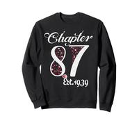 Chapter 87 EST 1939 Happy 87Th Birthday Girl Gift For Her Sweatshirt