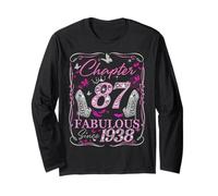 Chapter 87 Fabulous Since 1938 87th Diamond Birthday Queen Long Sleeve T-Shirt