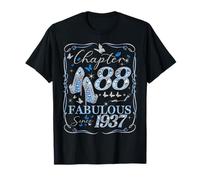 Chapter 88 Fabulous Since 1937 88th Diamond Birthday Queen T-Shirt