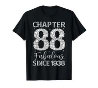 Chapter 88 Fabulous Since 1938 Happy 88Th Birthday Girl Lady T-Shirt