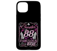 Chapter 88 Fabulous Since 1938 High Heel 88th Birthday Women Case for iPhone 15 Plus