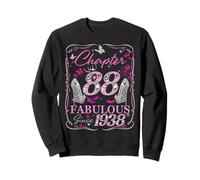 Chapter 88 Fabulous Since 1938 High Heel 88th Birthday Women Sweatshirt