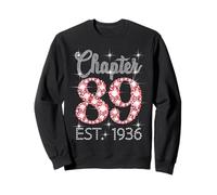 Chapter 89 EST 1936 Happy 89Th Birthday Girl Men Women Sweatshirt