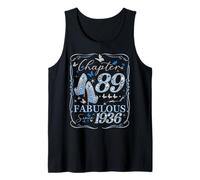 Chapter 89 Fabulous Since 1936 89th Diamond Birthday Queen Tank Top