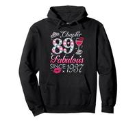 Chapter 89 Fabulous Since 1937 89Th Birthday Gift For Women Pullover Hoodie