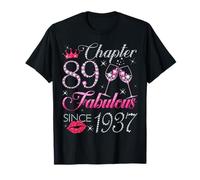 Chapter 89 Fabulous Since 1937 89Th Birthday Gift for Women T-Shirt