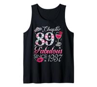 Chapter 89 Fabulous Since 1937 89Th Birthday Gift for Women Tank Top