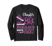 Chapter 89 Fabulous Since 1937 89Th Birthday Girl Lady Long Sleeve T-Shirt