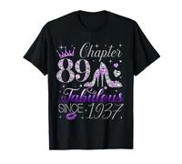 Chapter 89 Fabulous Since 1937 89Th Birthday Women Girls T-Shirt