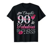 Chapter 90 Fabulous Since 1935 90Th Birthday Gift For Women T-Shirt