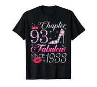 Chapter 93 Fabulous Since 1933 93rd Birthday Gift for Women T-Shirt