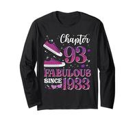 Chapter 93 Fabulous Since 1933 93rd Birthday Girl Lady Long Sleeve T-Shirt