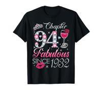 Chapter 94 Fabulous Since 1932 94th Birthday Gift for Women T-Shirt