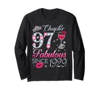 Chapter 97 Fabulous Since 1929 97Th Birthday Gift for Women Long Sleeve T-Shirt