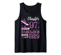 Chapter 97 Fabulous Since 1929 97Th Birthday Girl Lady Tank Top