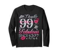 Chapter 99 Fabulous Since 1927 99Th Birthday Gift for Women Long Sleeve T-Shirt