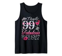 Chapter 99 Fabulous Since 1927 99Th Birthday Gift for Women Tank Top