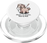Chapter By Chapter Ride By Ride Cute Reading Horse PopSockets PopGrip for MagSafe