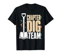 Chapter Dig Team Library Staff Reading T-Shirt