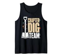 Chapter Dig Team Library Staff Reading Tank Top