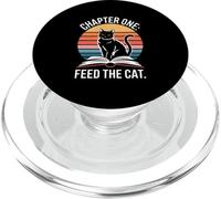Chapter One Feed The Cat Cute Book PopSockets PopGrip for MagSafe