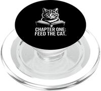 Chapter One Feed The Cat Cute Book PopSockets PopGrip for MagSafe