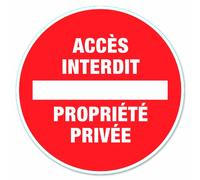 Chapuis DS11 Disc PVC Adhesive D170 mm Private Property