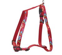 Chapuis Saddlery Harness Adjustable Nylon Strap Dog Paw Red Width 25 mm Size 70-90 cm Size XL