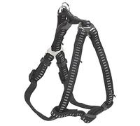 Chapuis Sellerie Adjustable Harness Tubular Padded Nylon for Dogs Black Width 20 mm Dimensions 50-70 cm Size L