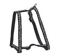 Chapuis Upholstery Black Adjustable Nylon Webbing Dog Harness Size L 70 Cm, Width 20 mm