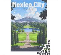 Chapultepec Park 1000-piece puzzle for adults | relaxing break from studying for students a fun way to unwind and take some time away from your books38x26cm