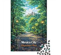 Chapultepec Park, Mexico City 1000 Piece Jigsaw Puzzle, 38x26cm/1000pcs, for Adults, White Cardboard Pieces, Screen-Free Leisure And Time at Home