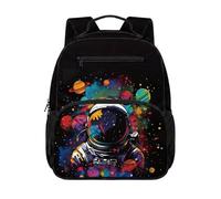 chaqlin Astronaut Rucksack for Boys School Bags 13 Inch Backpack Bookbags Back to School Rucksacks Daypacks Galaxy Book Bags for Kids Age 4-6 Years