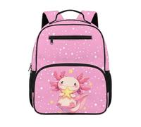 chaqlin Axolotl Backpack Kids School Bags for Boys Small Daypacks Rucksacks Age 4-6 Years Children's Backpack Kids Book Bags for Preschool Kindergarten