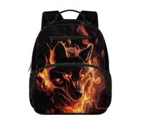 chaqlin Boys School Backpack with Straps - Wolf Backpack for Age 4-6 Years - Boys Rucksacks Cute Daypacks Back to School Bookbags for Preschool Kindergarten