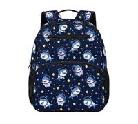 chaqlin Cute Shark School Bag for Boys Rucksacks Cute Small Bookbags 13 Inch Backpack School Bag for Boys Kids Backpacks Laptop Rucksack for Age 4-6 Years