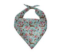 chaqlin Floral Dachshund Pet Dog Print Triangle Dog Bandana Birthday Gift Washable Kerchief Set for Dogs Cats Pets Neckerchief Bibs Kerchief