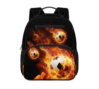 chaqlin Football Backpack Kids School Bags for Boys 13 Inch Rucksacks Daypacks Age 4-6 Years Children Backpack Back to School Students Book Bags for Preschool
