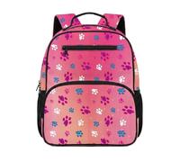 chaqlin Footprint School Backpack for Boys Bookbags Back to School Backpack 13 Inch Daypacks Kids Age 4-6 Years Bookbags for Preschool Kindergarten
