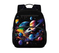 chaqlin Galaxy School Backpack for Boys Bookbags Back to School Backpack 13 Inch Daypacks Kids Age 4-6 Years Bookbags for Preschool Kindergarten