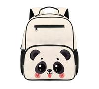 chaqlin Panda School Bag for Girls Backpack Back to School Bookbags 13 Inch Kids Backpack Laptop Rucksack All-Over Print Book Bags Multi Use Daypack for 4-6 Years