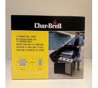 Char-Broil 140 766 - Universal 3-4 Burner Gas Barbecue Grill Cover, Black.