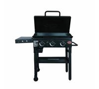 Char-Griller® Char-Griller 3 Burner Gas Griddle Bbq Plancha 36,000 Btu Flat Iron Folding Cart 520 Sq In Cooking Area Outdoor Grill