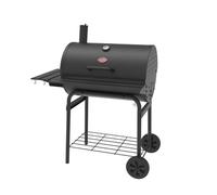 Char-Griller E2827 Pro Deluxe Charcoal BBQ Grill with Side Fire Box - 850 Sq. In. Cooking Space, Heavy-Duty Steel, Black - Perfect for Grilling & Smoking